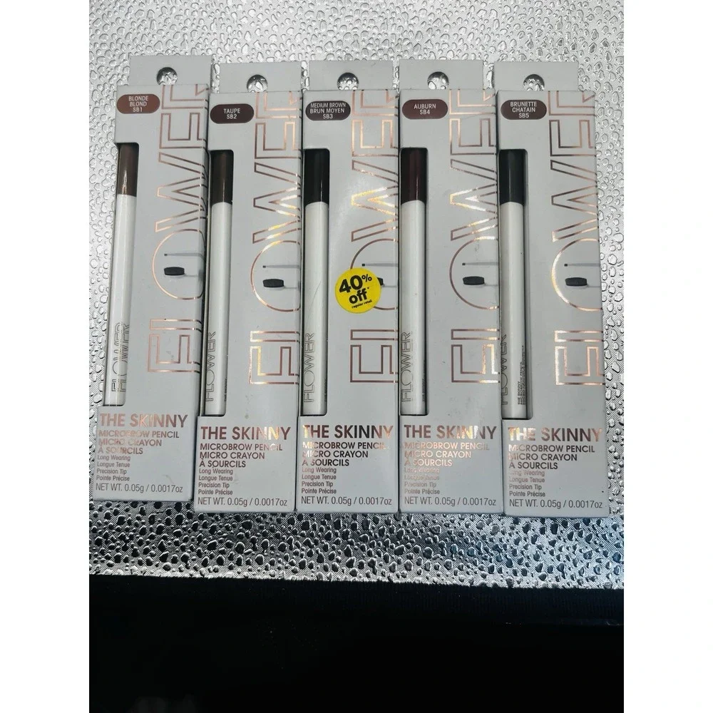 FLOWER BEAUTY The Skinny Microbrow Pencil 5 Colors SB1 SB2 SB3 SB4 SB5 LOT OF 5